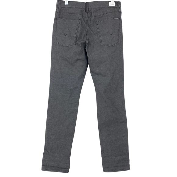 Hudson Blake Slim Straight Jeans Mens Size 31 Zip Fly Dark Gray Black Denim - Picture 2 of 8